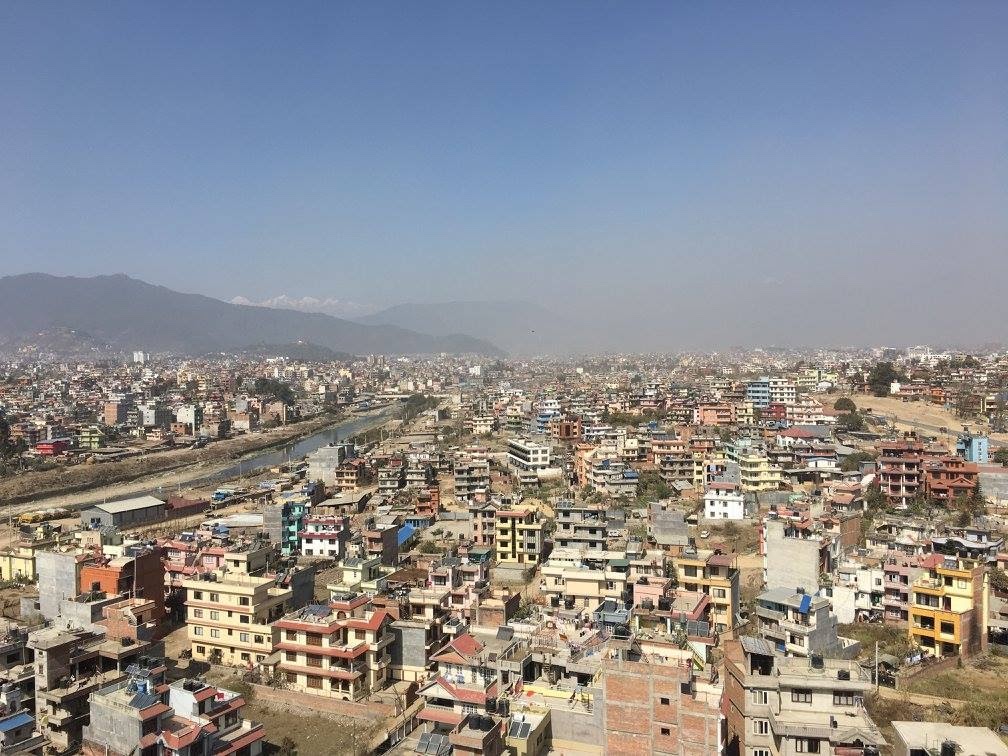 View of multicolored buildings in Kathmandu, Nepal. Lesser known underrated travel destinations to add to your itinerary solo female travel